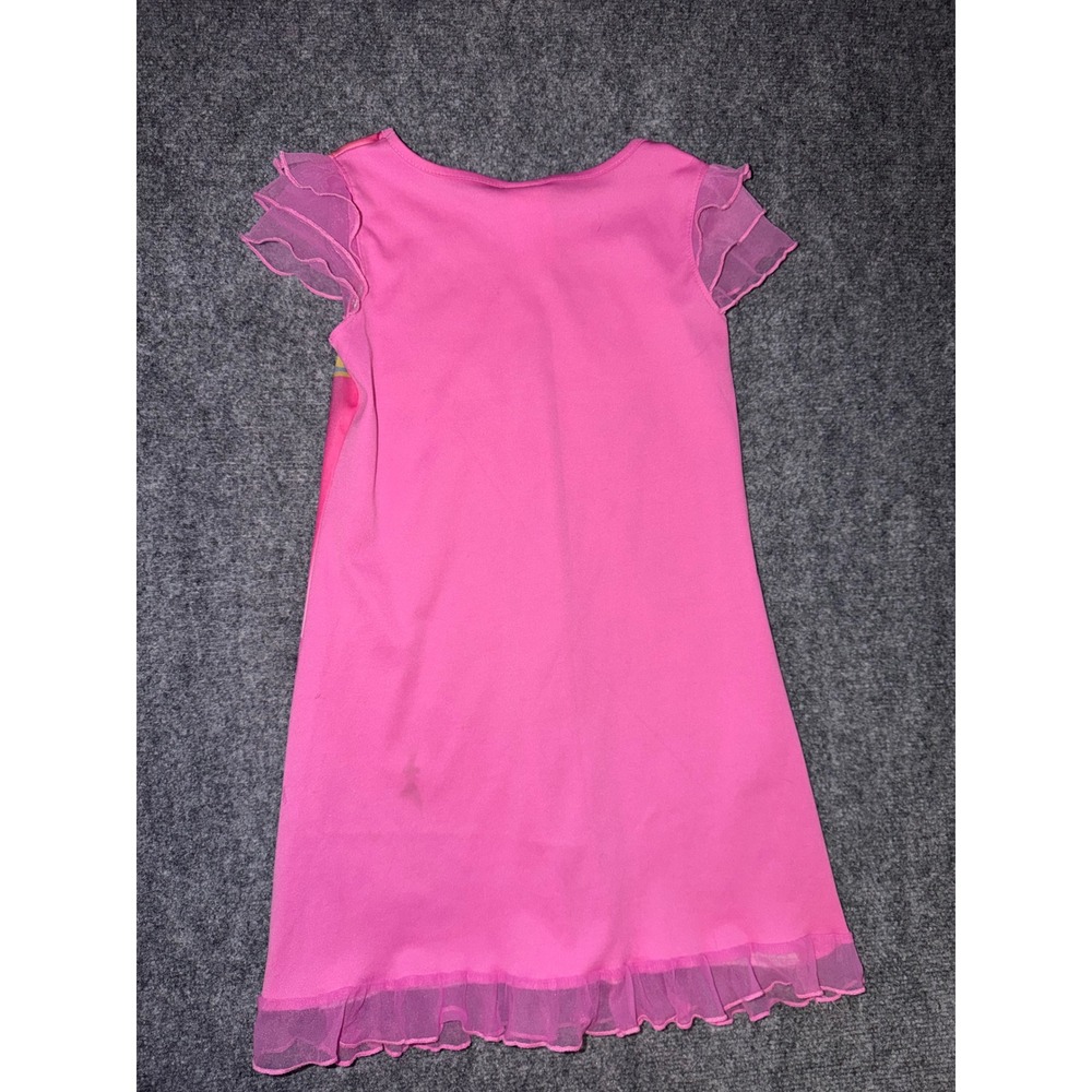 Disney Rapunzel Tangled Nightgown Pink Vintage Girls 7/8 Sleep Dress - Picture 3 of 4